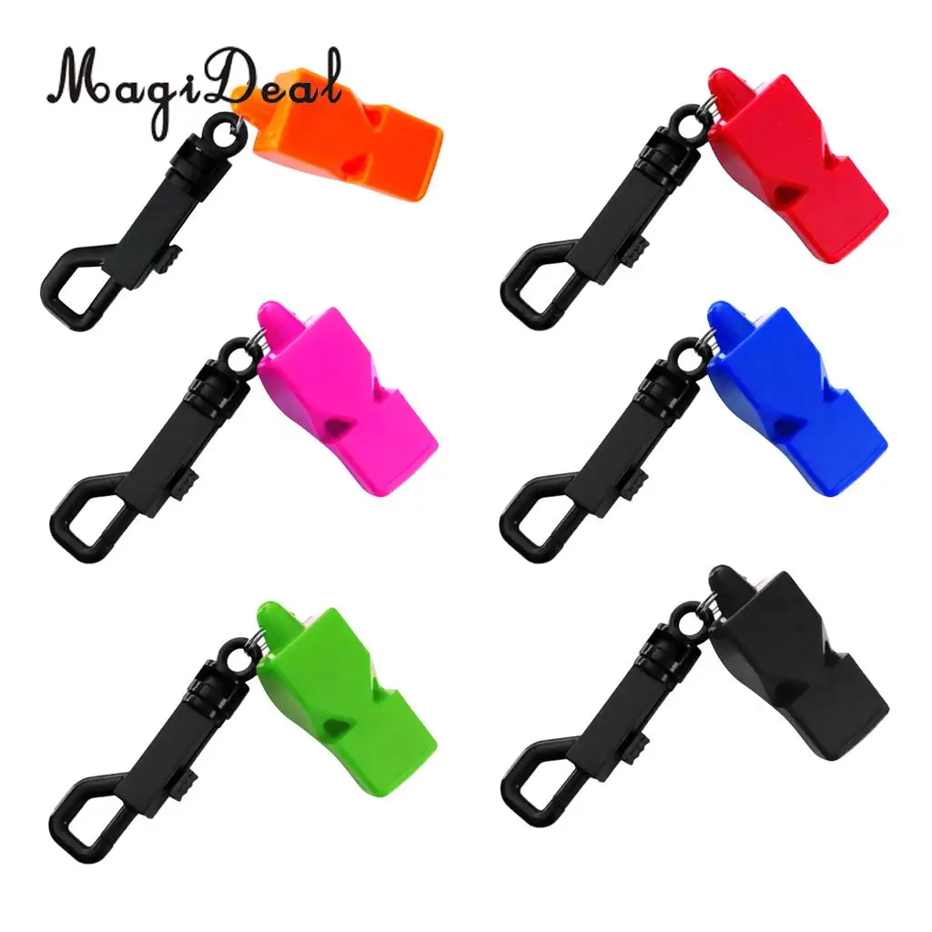 MagiDeal Outdoor Emergency Safety Marine Police Underwater Survival Whistle with Belt Clip