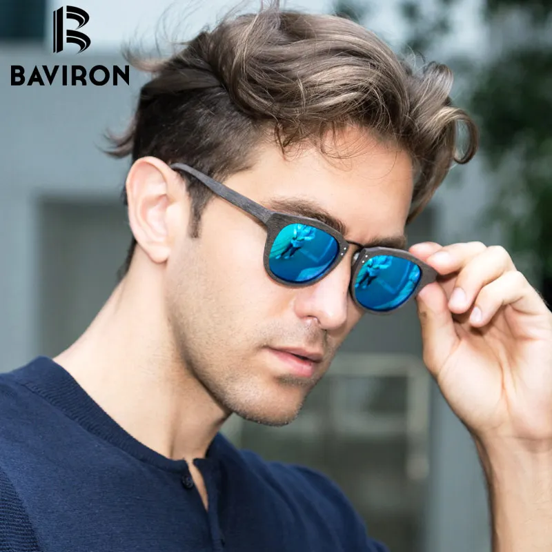 

BAVIRON 2018 Wood Plate Sunglasses Polarized Unisex Retro Sun Glasses for Men/Women Metal Hand Making Sunglasses Ladies Oculos