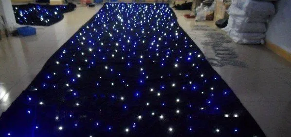 118664 5 M Par 12 M Led Ignifuge Velours étoiles Ciel De Mariage Rideaufond De Scèneled Rideau In Partie Bricolage Décorations From Maison