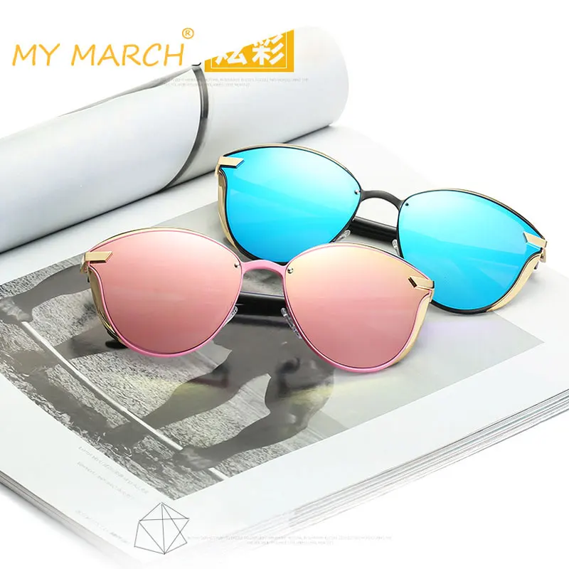 MYMARCH Cat Eye Sunglasses Women Polarized Fashion Ladies Sun Glasses Female Shades Luxury Oculos de sol Feminino UV400 2019