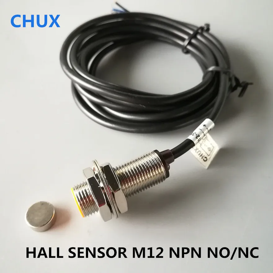 M12 Hall Effect Sensor Proximity Switch Npn Nonc 3 Wires Normally Open