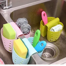 200 шт./лот повесить пряжки Тип Кухня раковина кран губка мешок для получения корзина получать