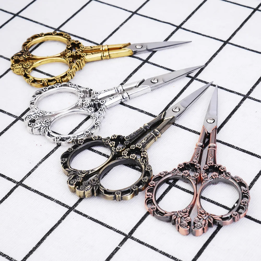 

Retro Bronze European classic Vintage Antique Craft office supplies scissor handicraft DIY Tool