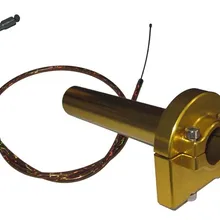 Фрезерованный Алюминий гоночный 7/" дроссельная заслонка ручка рычаг управления 22 мм ручка бар 110CC 125CC кабель Грязь велосипед ямы серебро