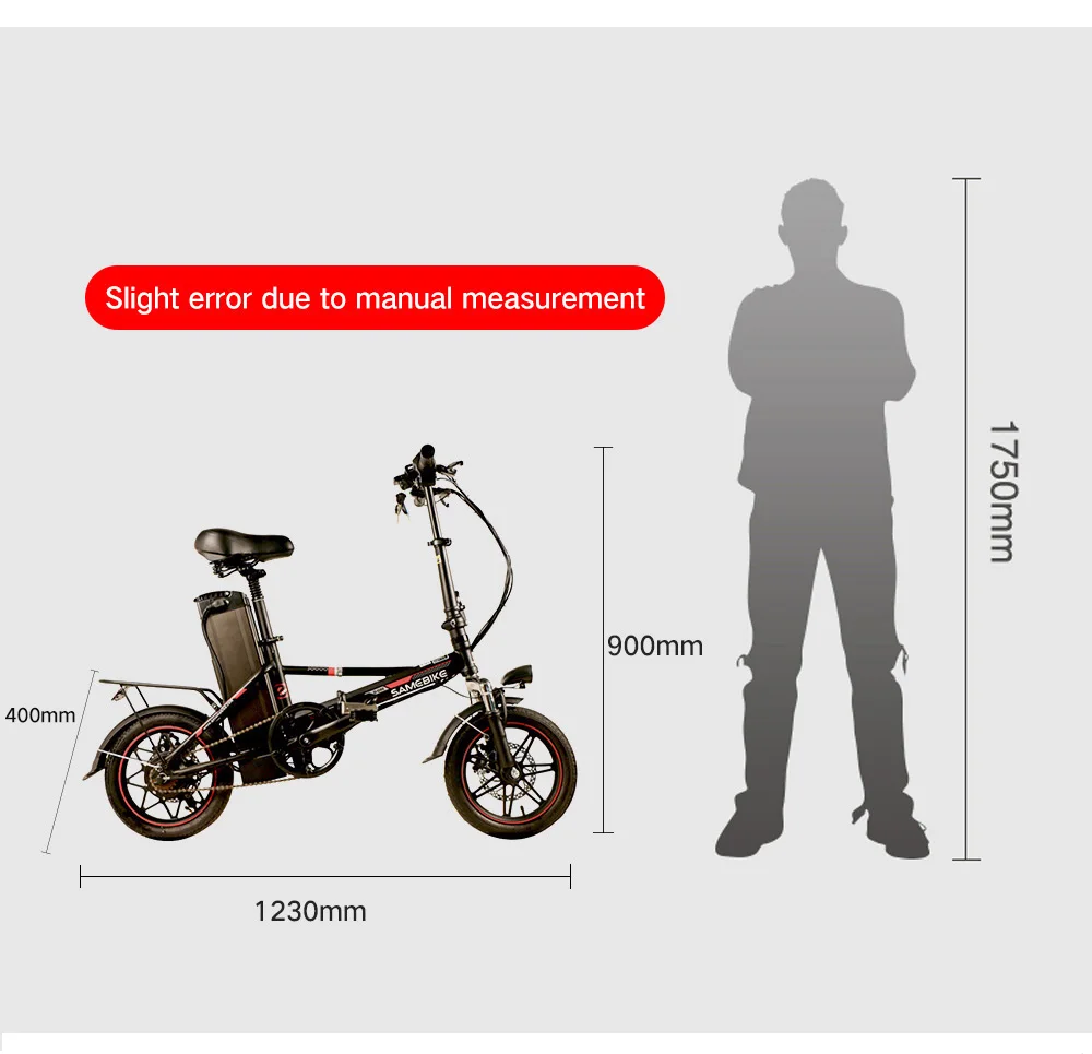 Perfect SAMEBIKE 48V12.5Ah Foldable 14" Electronic Bicycle Off Road Pedal Assist Double Disc Brakes LCD Display USB Aluminium Alloy Bike 6 Perfect SAMEBIKE 48V12.5Ah Foldable 14" Electronic Bicycle Off Road Pedal Assist Double Disc Brakes LCD Display USB Aluminium Alloy Bike 6