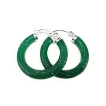 Редкие красивые Очаровательные зеленые серьги-кольца и серьги Huggie две пары серебряных крючков Ювелирные наборы 925 серебро