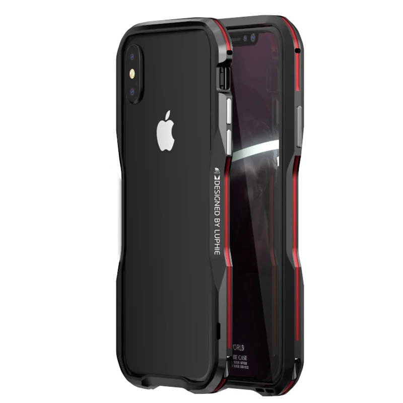 

Tikitaka Aluminium Frame 360 Protective Armor Phone Case for iPhone7 8 Plus Cover Metal Bumper for iphone X XS Max XR Case Coque