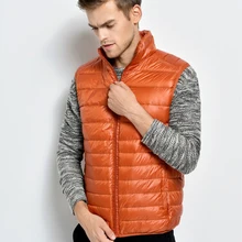 TANGNEST пуховик теплый модный мужской жилет сплошной цвет жилет с воротником-стойкой восемь цветов Азиатский размер жилет MWB246