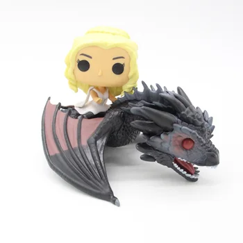 Big Size GAME OF THRONES DAENERYS Riding DRAGON 23cm PVC Action Figure Model Toys