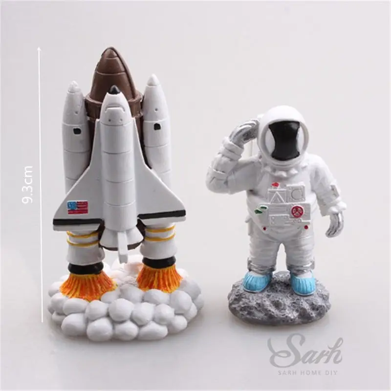 Astronaut rocket set Инс астронавт украшение ракета планета Луна Звезда для детского дня рождения День Святого Валентина Фея поставки прекрасный подарок - Цвет: Astronaut rocket set