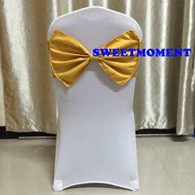 Свадебный стул створки желтый цвет