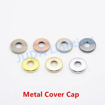 

Metal cover cap flat cap adapter for hollow tube pipe connector for led chandeliers pendant light hardware decorative cover caps