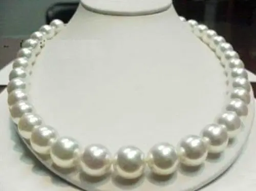 

Free Shipping >>>>>11-12mm 18inch AAAA+ Natural White SOUTH SEA Pearls Necklace
