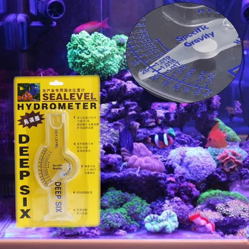 Ocean Hydrometer Reef Fish Tank Aquarium Water Salinity Specific