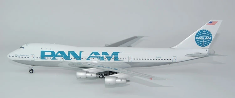 new Ge iniJets 1: 200 G2PAA619 Pan American Airlines B747-100 N741PA Alloy aircraft model Collection model Holiday gifts