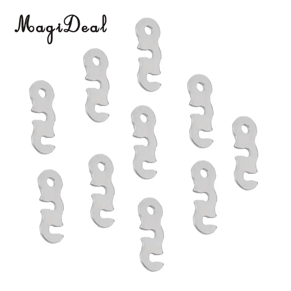 MagiDeal Lightweight 10Pcs Tent/ Awning Guy Line Runner Guyline Rope Lock Tensioner Tools Camping Supplies Tent Accessory Silver