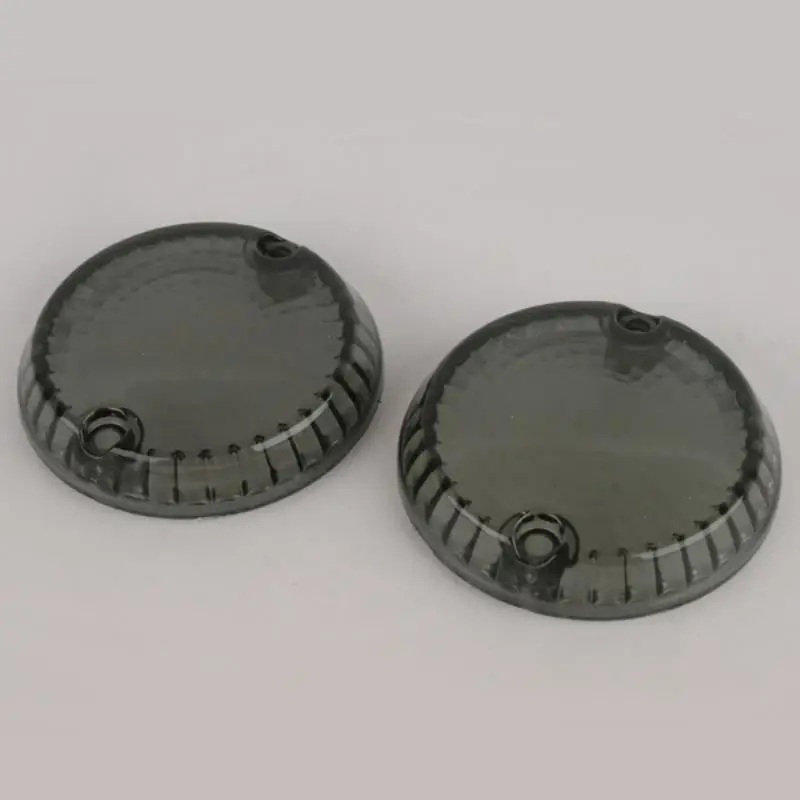 

MAYITR 1Pair Motorcycle Smoke Turn Signal Indicator Lens Plastic Cover for Kawasaki Vulcan 500 750 1500 Yamaha Warrior
