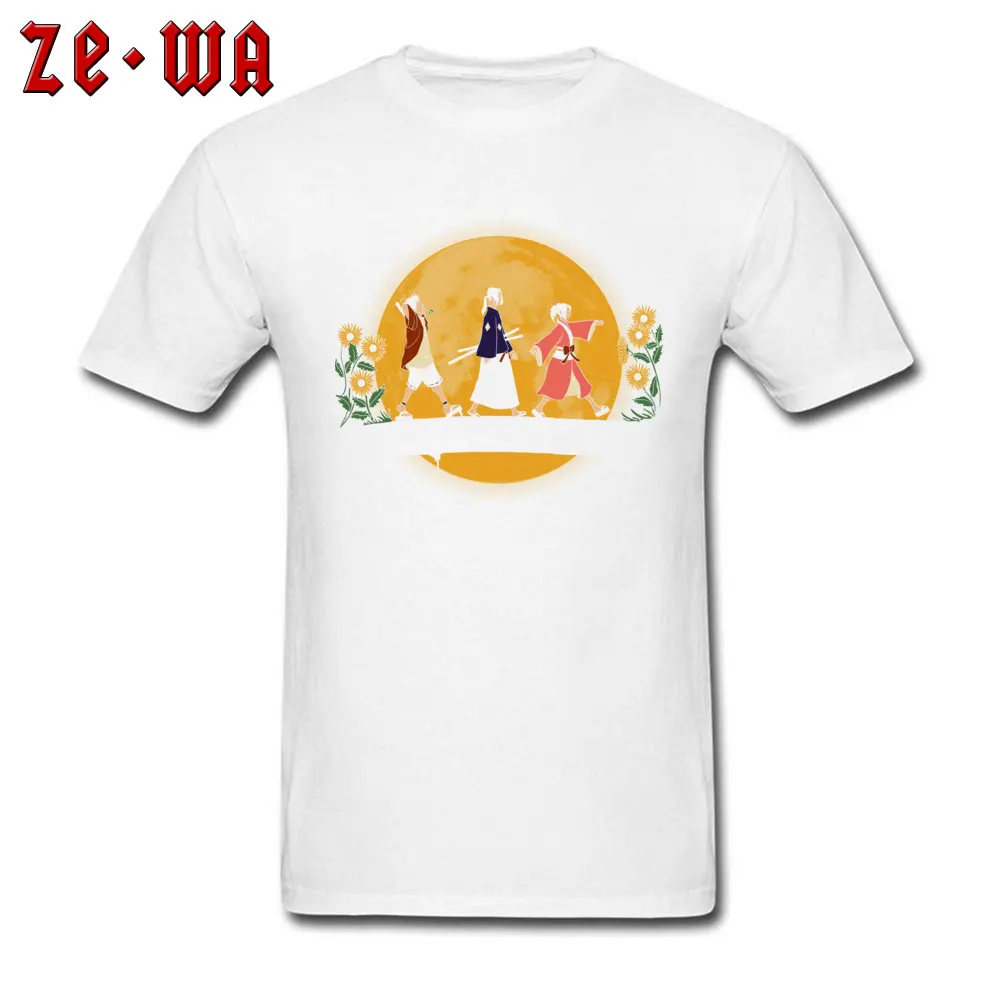 Himawari no yoru Cotton Fabric Tees for Students Summer T Shirt Slim Fit Company Crewneck Tees Short Sleeve Wholesale Himawari no yoru white