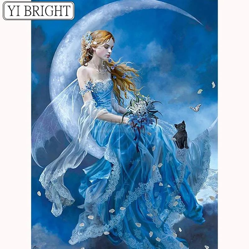 5D Diamond Painting Fairy Diamond Mosaic Portrait Diamond Embroidery