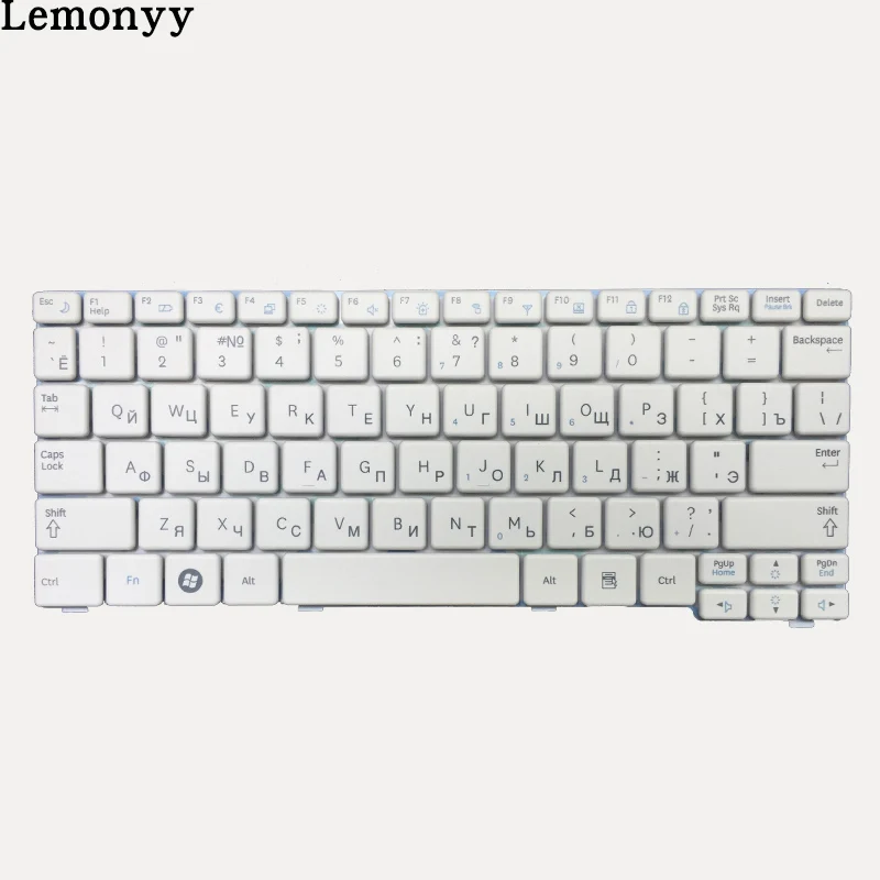  New Russian keyboard for Samsung N150 NB20 NB30 N143 N148 NPN148 NPN150 N158 RU laptop keyboard Whi