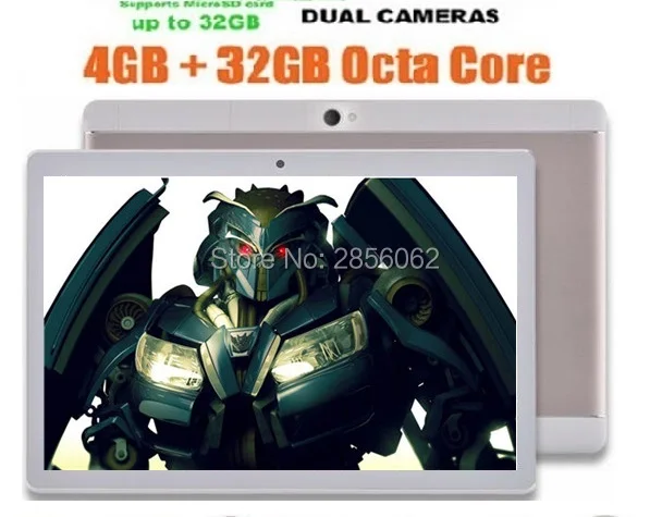 10 inch Android Tablet Octa core 4GB RAM 64GB ROM 8 Cores Dual Cameras 5.0MP 1280*800 IPS WiFi GPS Tablets+Gifts