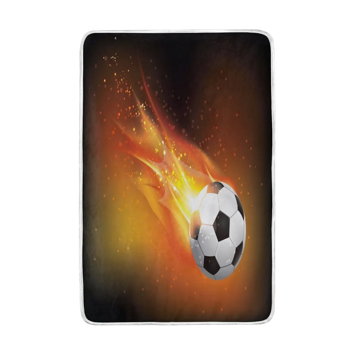 US $12.12 12% OFF|Flying Football Soccer Blanket Soft Warm Cozy Bed Couch  Lightweight Polyester Blanket-in Blankets from Home & Garden on AliExpress