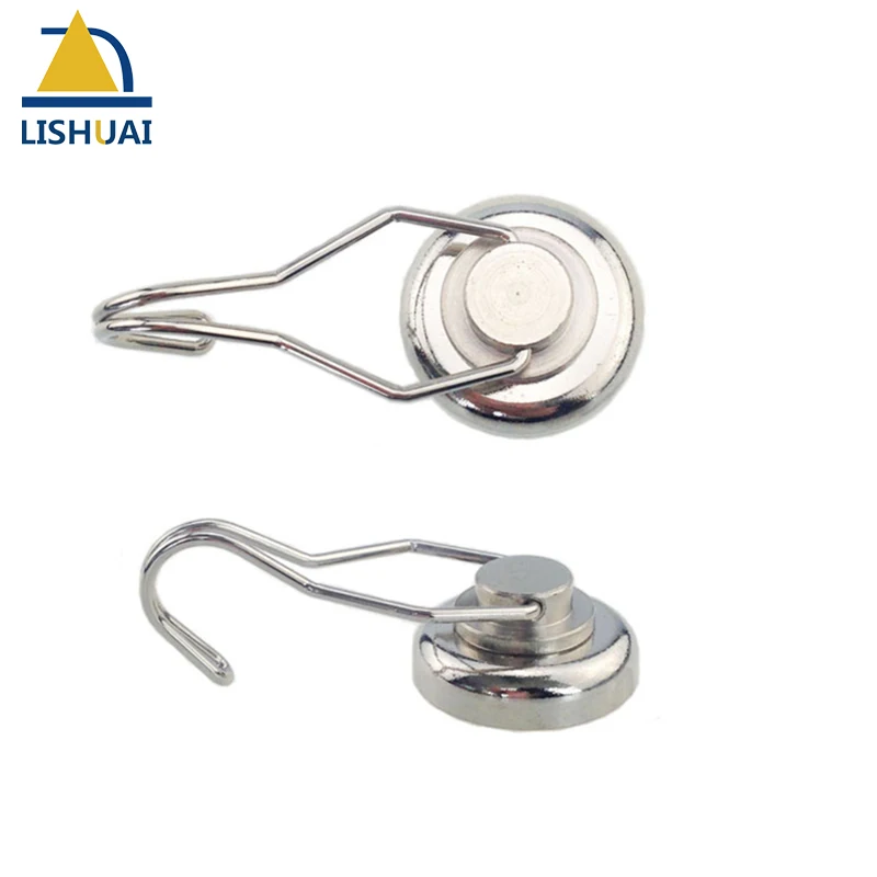

2PCS Dia.32mm Rotary Magnetic Hook Neodymium Permanent Magnet Pots Rare Earth NdFeB Lifting Magnet