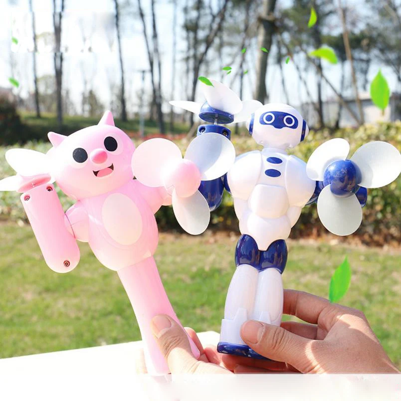 Cartoon Cute 6 leaf Portable fan Strong Wind Hand Fans Rechargeable Handheld Mini cooling No Electric cool Personal | Бытовая техника