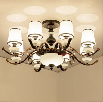 

3-10 pcs Modern ceiling chandelier lighting for showcase restaurant iron lamp Retro bedroom chandelier coffee kitchen Bar light
