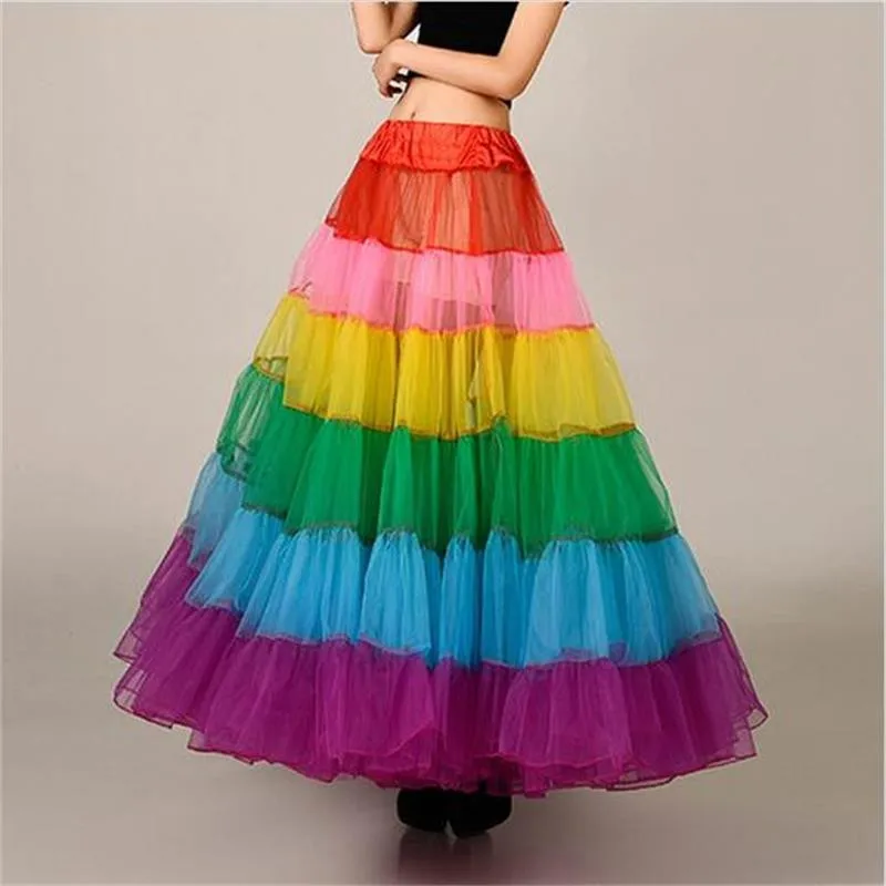 Vestido longo; 1 м цвета радуги юбка для девочки Для женщин свадебные аксессуары В наличии Быстрая доставка vestido branco