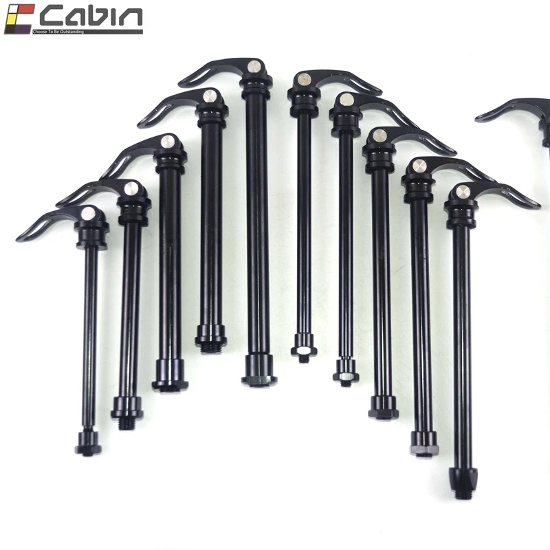 

Velosa MTB alloy thru axle quick release skewers, all specifications front and rear thru axle for bicycle