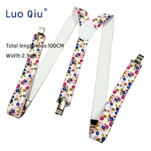 Новые подтяжки женские мужские подтяжки y-образные цветные цветы 2,5 см ширина повседневные подтяжки