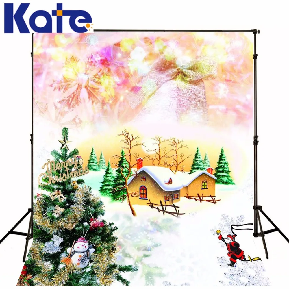 christmas backgrounds Christmas Santa Claus house 5x7ft(1.5x2.2m) for