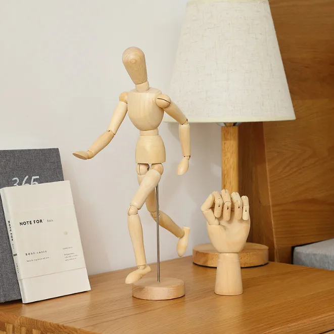 

Wooden Human Hand Model Wood Joints Movable Fingers Right Left Hand Model Sketching Drawing Jointed Mannequin Arts and Crafts