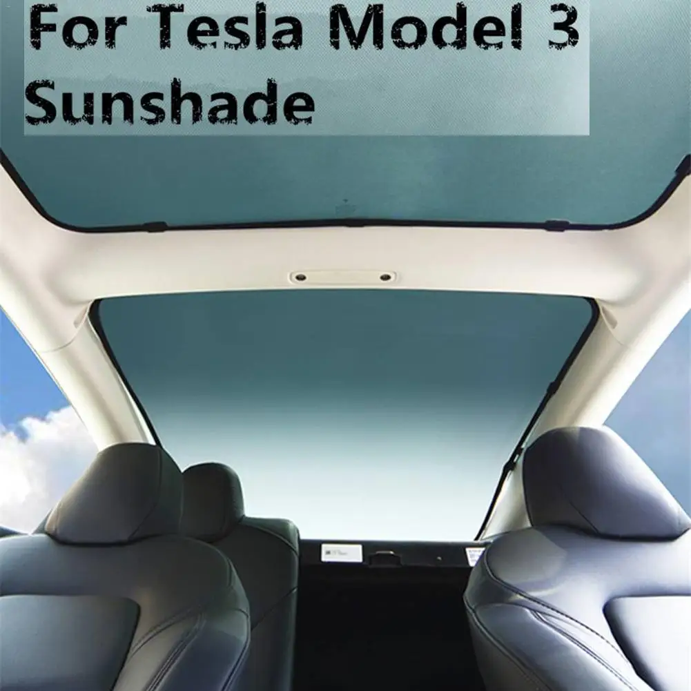 Складная передняя/задняя крыша Солнцезащитная черная эластичная сетчатая ткань для Tesla модель 3 стеклянные солнцезащитные шторы для машины Skylight слепой сетка