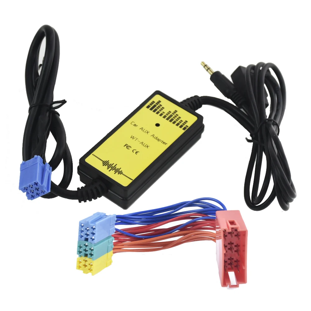  Adaptador AUX de Audio para coche 35mm interfaz AUX CD cambiador para Skoda Fabia Octavia excelente