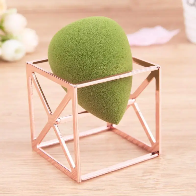 Square Base Cosmetic Sponge Powder Puff Blender Display Drying Stand Holder Rack Support font b Makeup
