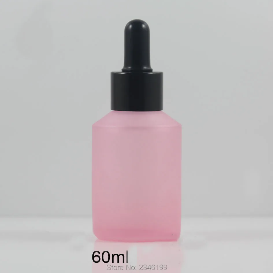 Download 60ML 10pcs/lot Empty Frosted Pink Liquid Dropper Bottle ...