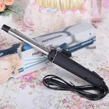 

EU Plug Pro Hair Volume Curl Curling Make Iron Temperature Stainless Steel Hair Curler Waver Maker Roller 051#