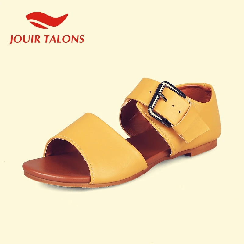 

JOUIR TALONS retro big size 32-48 flat flip&flops women's shoes sandals summer gladiator beach Vacation sandals shoes woman