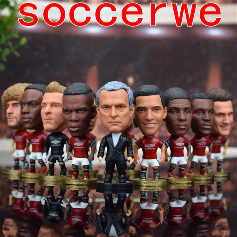 

Soccerwe Football Star Dolls 2018 Season Premier League United De Gea Ibrahimovic Pogba Sanchez Fellaini Figure Red Kit Toy