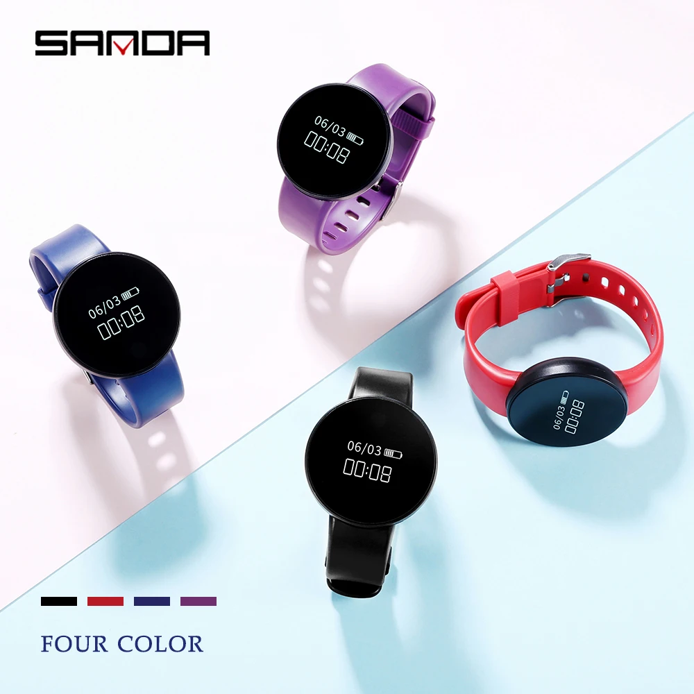 SANDA умные часы для IOS Android Bluetooth мужские часы женские умные часы Шагомер Спорт Фитнес браслет цифровые часы