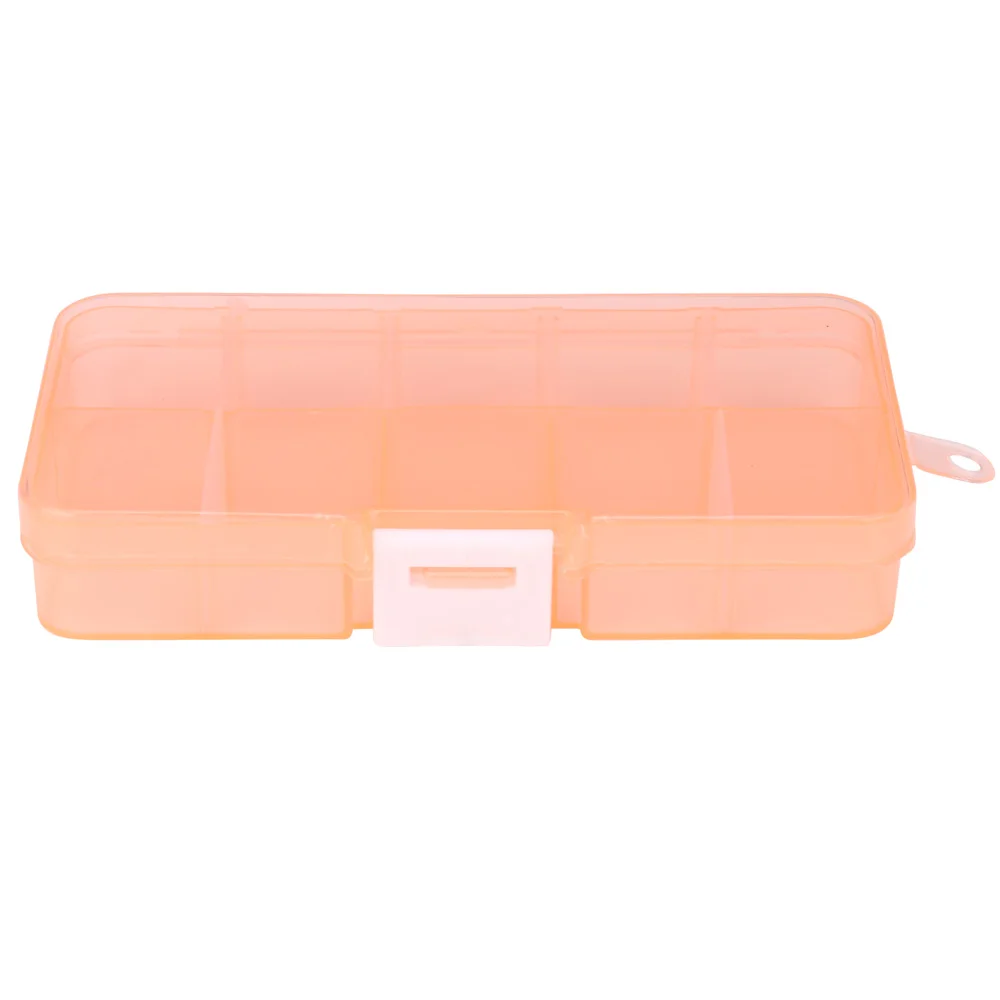 

Cabinet Plastic 10 Slots Adjustable Jewelry Storage Box Case Craft Organizer Storage Box Scatola di immagazzinaggio 0.57