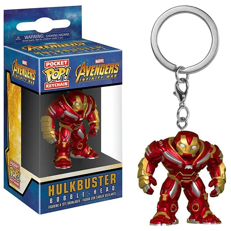 

Funko Pop Pocket Avengers Keychain Marvel Hulkbuster Action Figure Toy