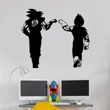 Dragon Ball Z(DBZ)-Гоку и Вегета кулак BUMP аниме Поверхностная наклейка, домашний мальчик спальня с декоративной виниловой пластинкой настенные наклейки DM13