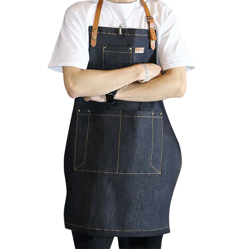 Detachable Belt Apron Sleeveless Working Apron Painter Baker Cafe