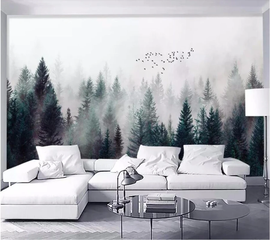 Пользовательские фотообои wellyu ретро Тропический дождевой лес пальма банан