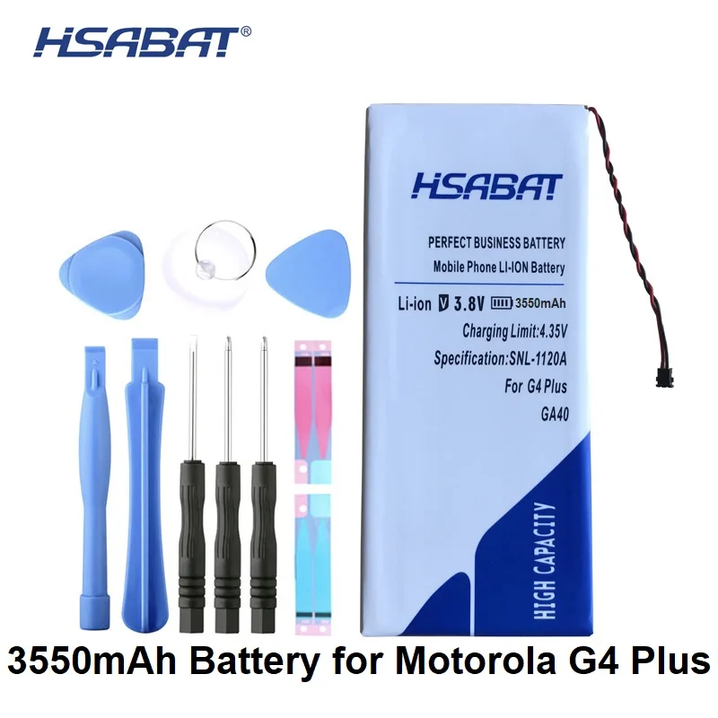 

HSABAT 3550mAh GA40 Battery for Motorola Moto G4 for G4 Plus XT1625 XT1622 XT1644 XT1643 SNN5970A