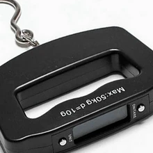 50 кг/10 г Портативный ЖК-дисплей цифровой рыбки подвесная Чемодан Вес электронные весы с крючком 1000 шт./лот