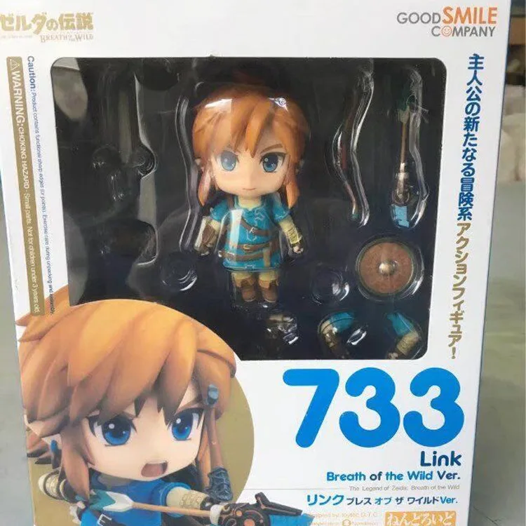 10 см Аниме Легенда о Zelda Дыхание Дикого ссылка Nendoroid Кукла ПВХ фигурку